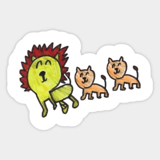 Three Lions Sticker